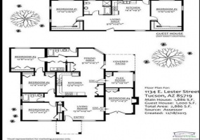 1134 E Lester St, Tucson, Arizona 85719, 6 Bedrooms Bedrooms, ,3 BathroomsBathrooms,Home,For Rent,1134 E Lester St,1178